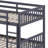 Full Over Full Rubber Wood Bunk Bed With Trundle, Convertible To 2 Full Size Beds, With Twin Size Trundle-106342056