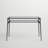 Latonnia Glass Top Metal Base Writing Desk-647189820