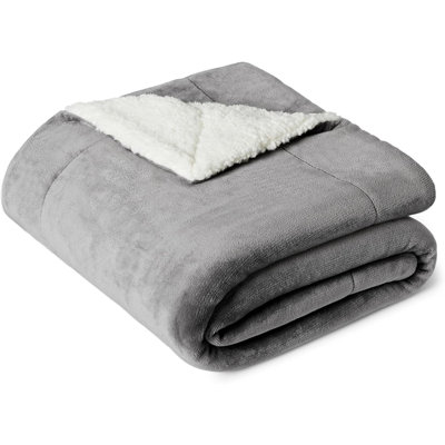 Reversible Sherpa Throw Blanket
