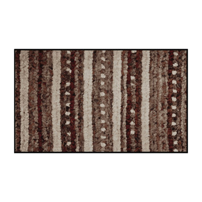 Tapis noir soyeux et moelleux
