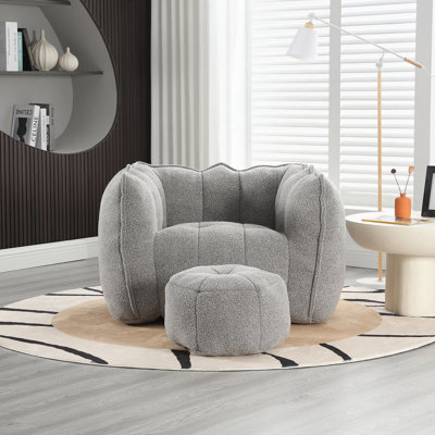 Fauteuil à billes souple avec mousse haute résilience pour un confort et une polyvalence ultimes dans les salons et les chambres