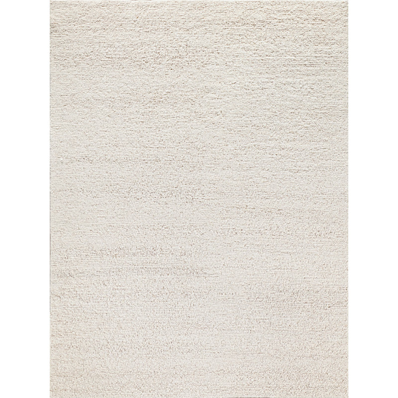 Exquisite Rugs Borelli Handmade Hand Loomed New Zealand Wool Ivory Area Rug, Rectangle 14' x 18'