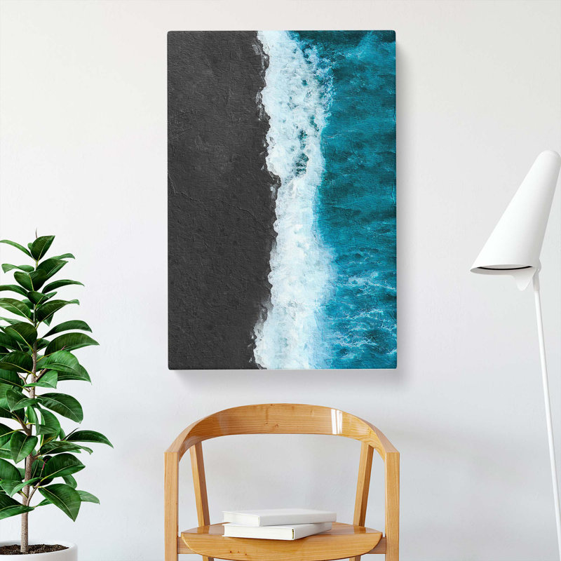 Australian Seascape View - Wrapped Canvas Painting, 50cm H x 35cm W x 3cm D