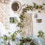 Branche en feuille de banane artificielle rustique