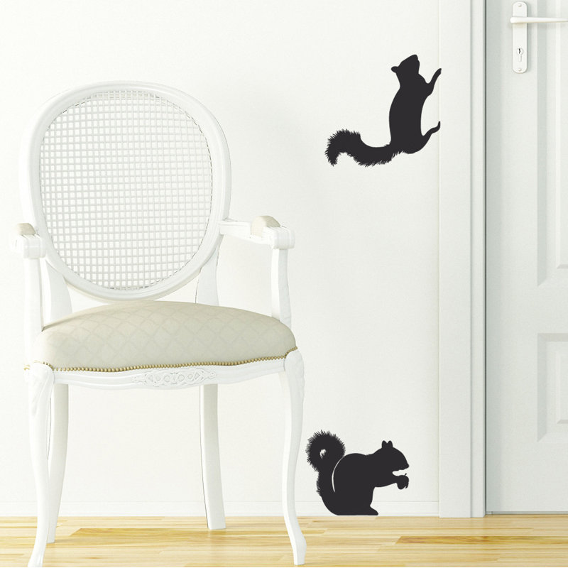Animals Wall Decal, Black