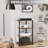 AV Media Stand With Wheels, 4-Tier Game Console Shelf, Rolling Media Cart For Small Space, Stereo Racks And Stands, Ideal For Record Player, Game Console, DVD Player, And Projector