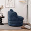 Fauteuil demi-tonneau pivotant en chenille Modern-481052753