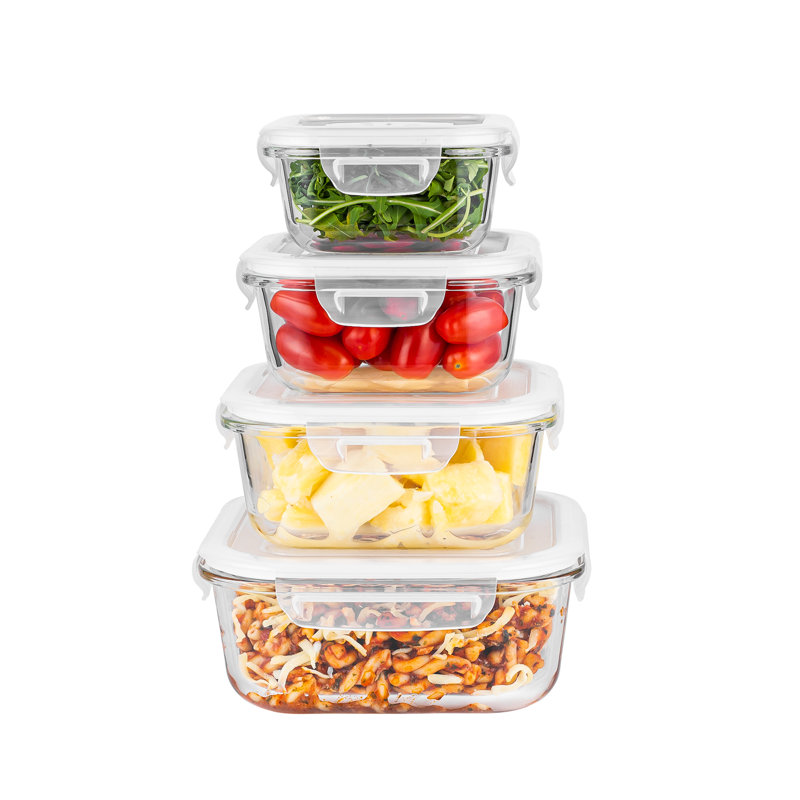 Essentials 4pc BPA Free 4 Container Food Storage Set