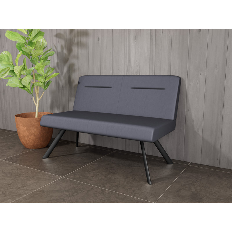 Causeuse en acier Willow, No, Noir, Chambray Seafoam/ Patriot Plus Dove