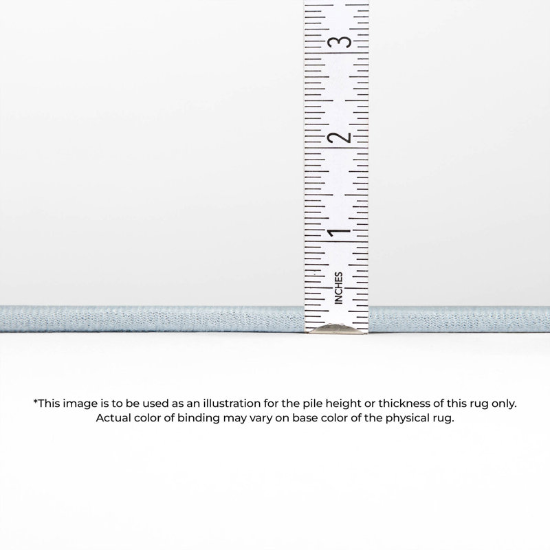 Ivory Synthetic Washable Non-Slip Rectangular Area Rug