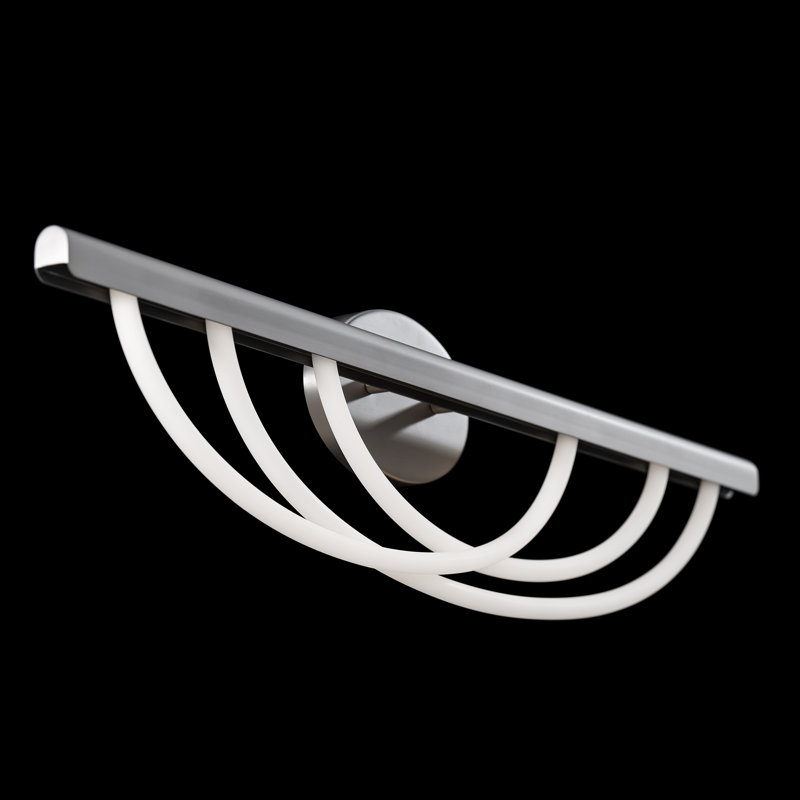 Swoop LED Bath Vanity & Wall Light, Brushed Nickel
