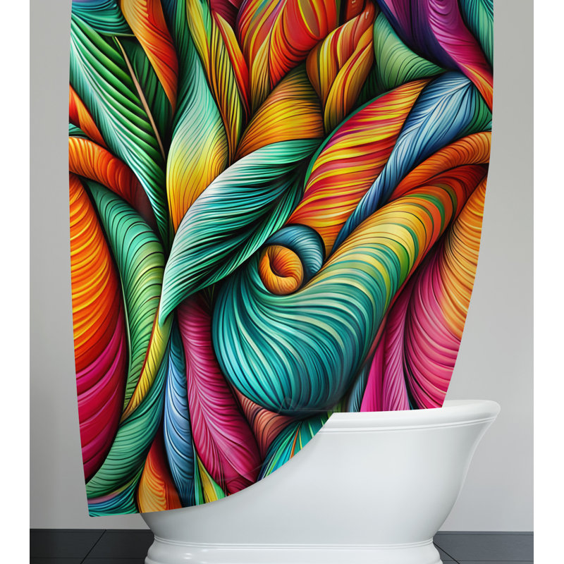 Rideau de douche Cresha, H 72 po x l 70 po