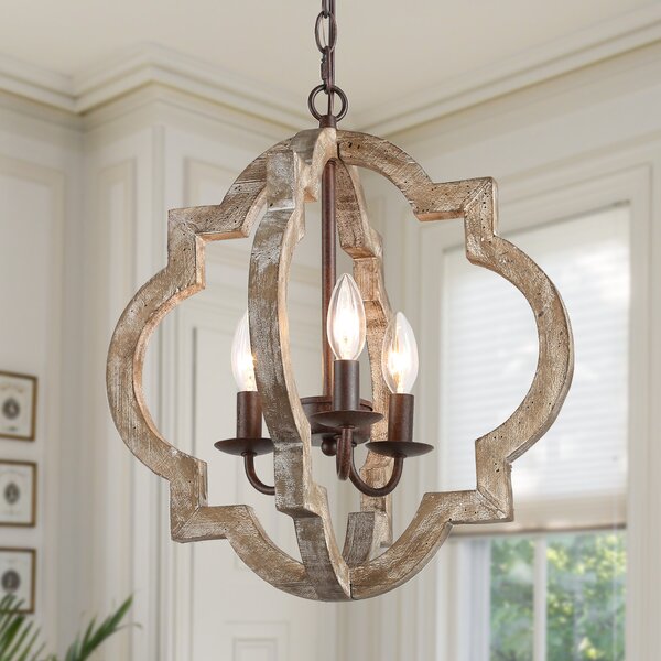 Rosalind Wheeler Toth 3 - Light Dimmable Chandelier & Reviews | Wayfair