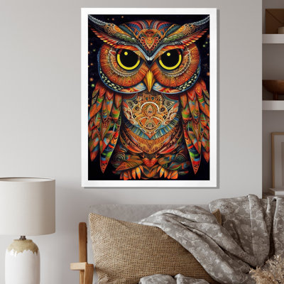 Sagesse brune et jaune sur toile