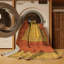 Machine Washable Art Deco Brown Area Rug-331604239