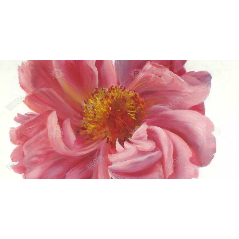 Pink peony flower - 15.75"x31.50" Desk mat