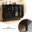 Buffet en bois massif noir