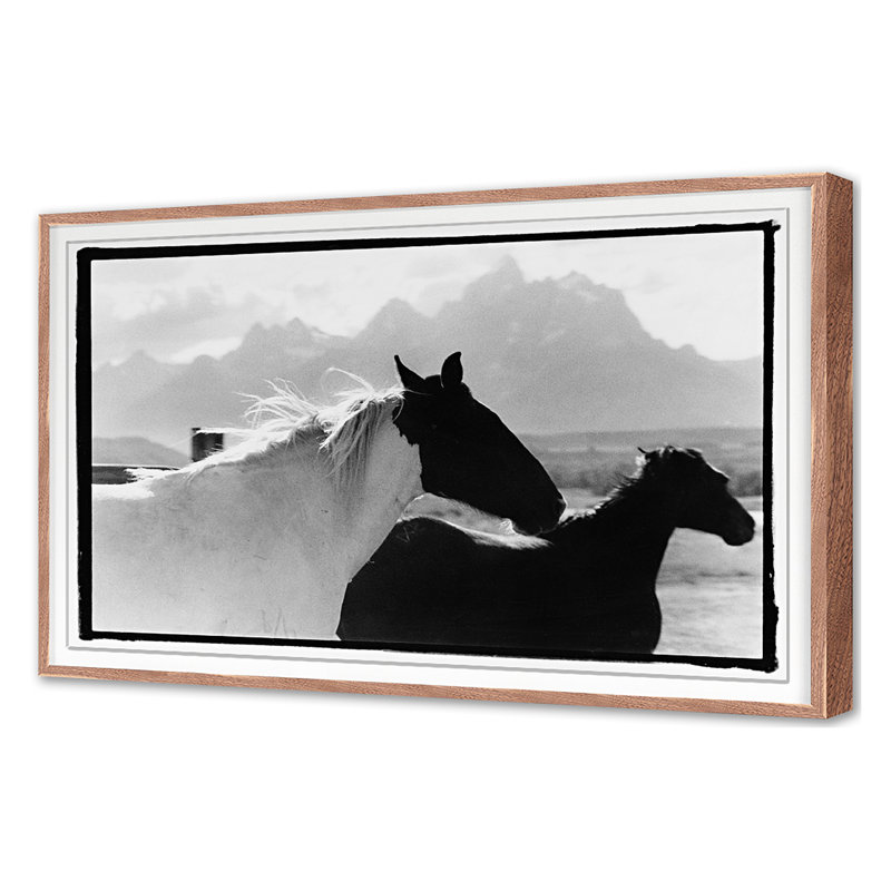 Letting Go Print by Raab, Amy, 30'' H x 45'' W, Walnut Single Picture Framed