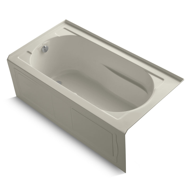 Devonshire 60" x 32" Alcove/Tile in Air Bathtub, Banc de sable