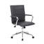 Fauteuil de bureau roulant de qualité commerciale Kenny, accoudoirs chromés, vinyle noir-118318957