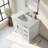 Lissandra 36" Single Bathroom Vanity In White With Engineered Stone Top