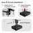 Premium Universal Overhead Ceiling Projector Mount – Swivel & Tilt, Supports up to 44 lbs, Matte Black, Cable Management