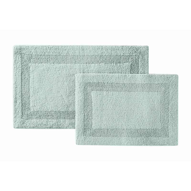 Papastamelos Set of 2 (17x24, 20x32) Bath Rug, Teal