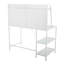Bureau contemporain Tier en métal blanc et verre givré-827853427