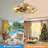 19.7'' Low Profile Caged Ceiling Fan with LED Light, Remote & Reversible Motor-100266649