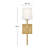 Hinkley Saunders Single Light Wall Sconce with Hand-Blown Etched Opal Glass Shade