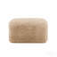 Pouf en tissu peluche - Kaki pâle (1 pouf seulement)-1490876181-1490876183