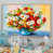 Toile naturelle avec cadre flottant