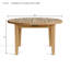 Brianna Outdoor Round Teak Coffee Table