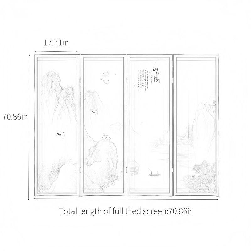 Edwardo, 70.86" H x 70.86" W x 1.18" D