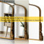 Ensemble de console et miroir mural antique