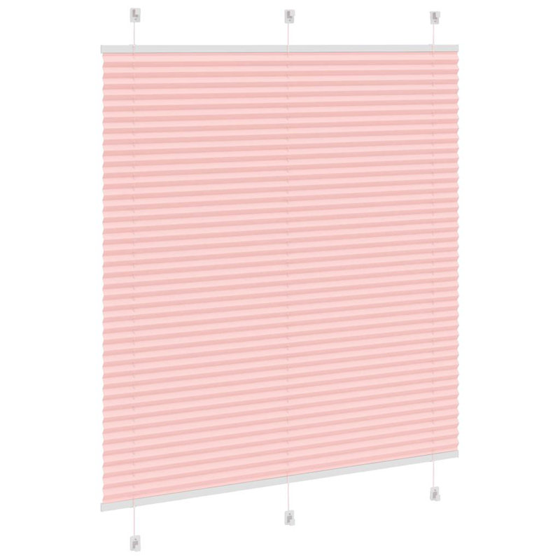 Room Darkening Pleated shade, Pink, 120cmW x 100cmL