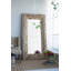 Miroir de plancher rectangulaire pleine longueur 39 po x 3,5 po x 75 po avec cadre en bois vieilli