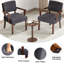 Ensemble de fauteuils d'appoint et de salon avec table de bout 32,6 po Soave-2088711267