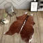 Tapis de couleur unie en cuir de vache naturel Ader-165129554