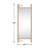 Merienne Wood Dowel Floor Mirror Wall Mirror-527014045-527014044