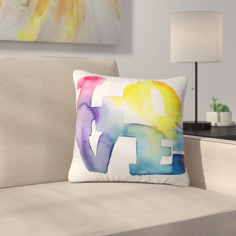 Coussin décoratif CMYKaren Love 4 Love, 26 po x 26 po