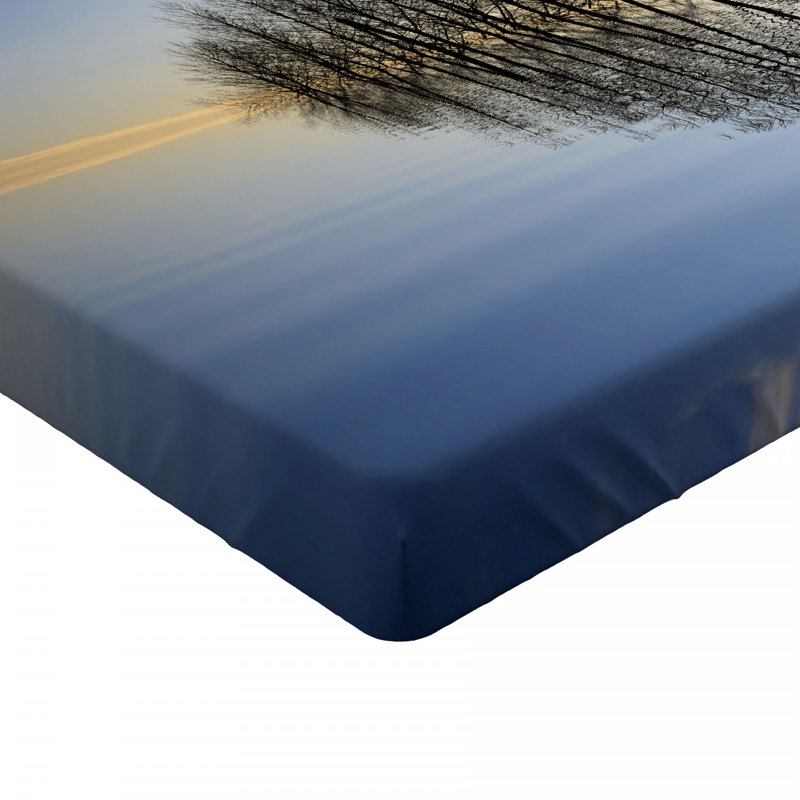 Drap-housse en microfibre Landscape, Drap-housse pour lit double