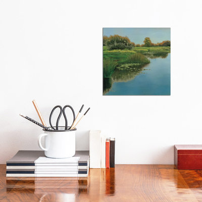 Yellow Sky & Reflection 1 Piece Wrapped Canvas Painting