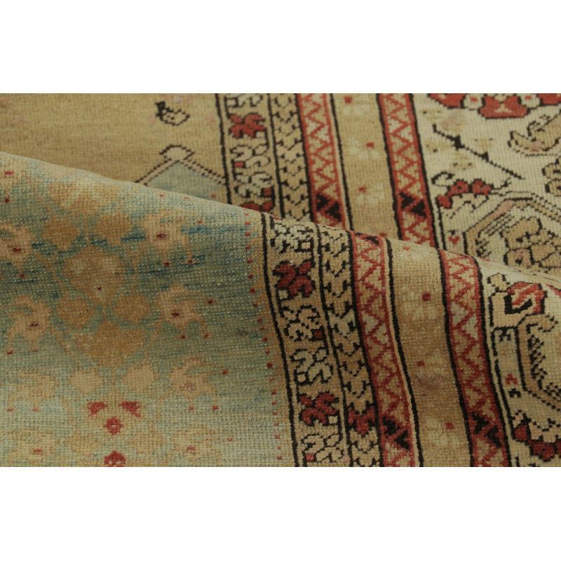 Vintage One-of-a-Kind 4’8 " x 5’5 " Hand Knotted Area Rug