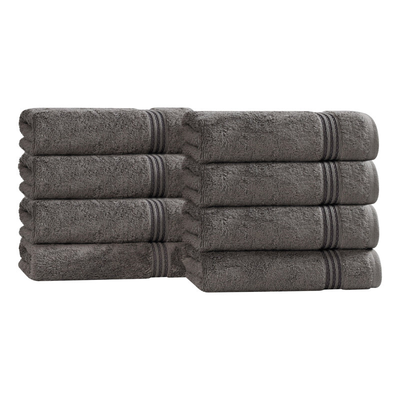 Oleg Heritage Egyptian Cotton Soft Absorbent Luxury Hand Towel, Gris anthracite