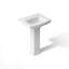 Archer 24" Rectangular Pedestal Bathroom Sink with Widespread Faucet Holes-2005981960-2004881088