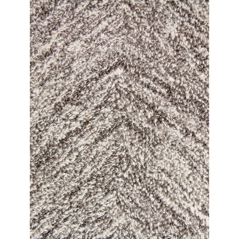 Marut Hand Tufted Chevron Area Rug in Brown Natural, Rectangle 12' x 16'