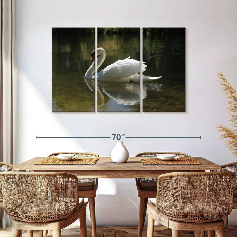 Swan Lake Reflection, 36" H x 57" W