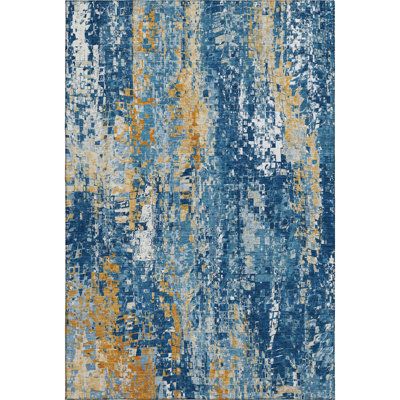 Premium Machine Washable Mayfield AMF2254 Abstract Rug