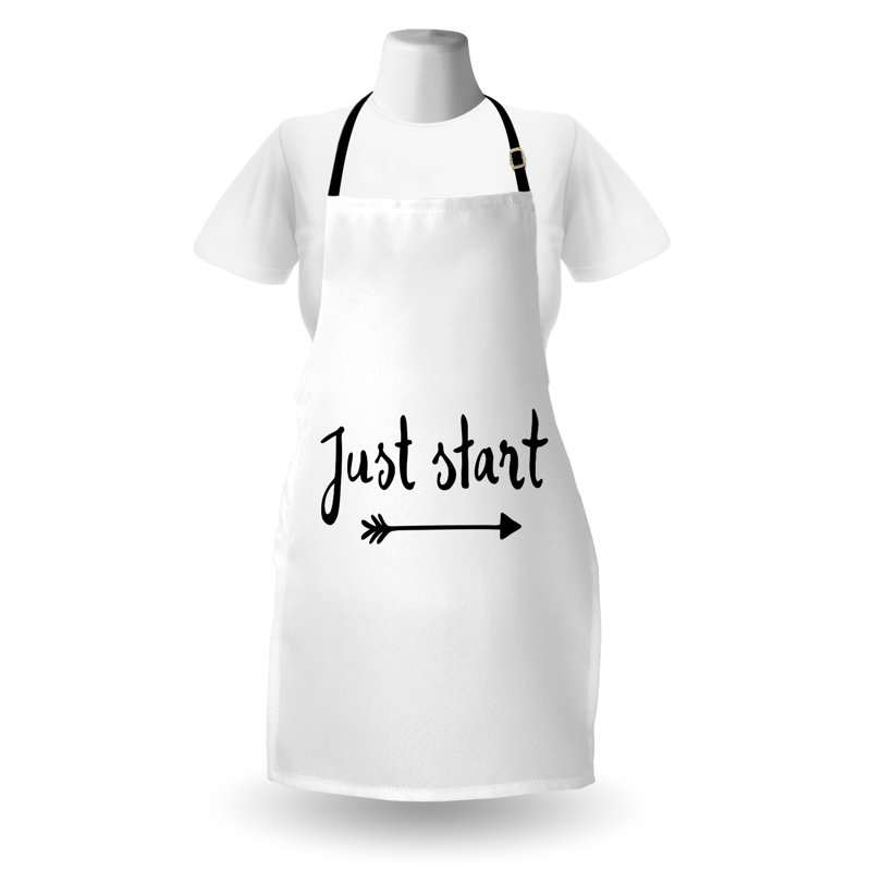 No Pattern Bib Apron